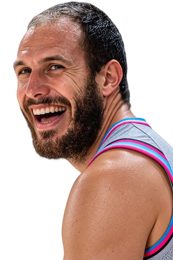 Joueur de BAB3X3 riant après un match.